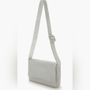 New. Elegant Silver Women's Shoulder Bag